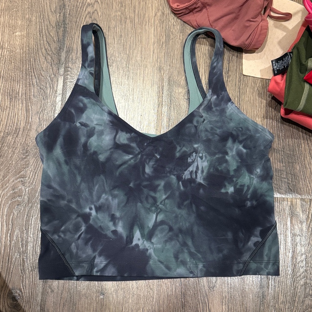 lululemon athletica Tie-Dye Tank Top - Gray and Green